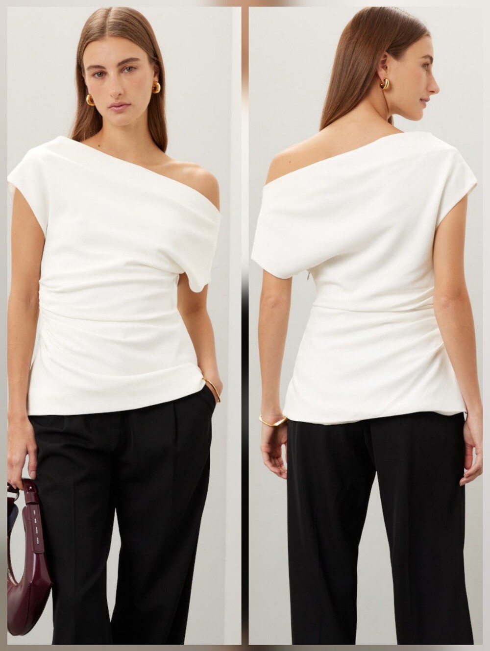 Proenza Schouler Francesca Top Cap Sleeves Off The Shoulder Size 4